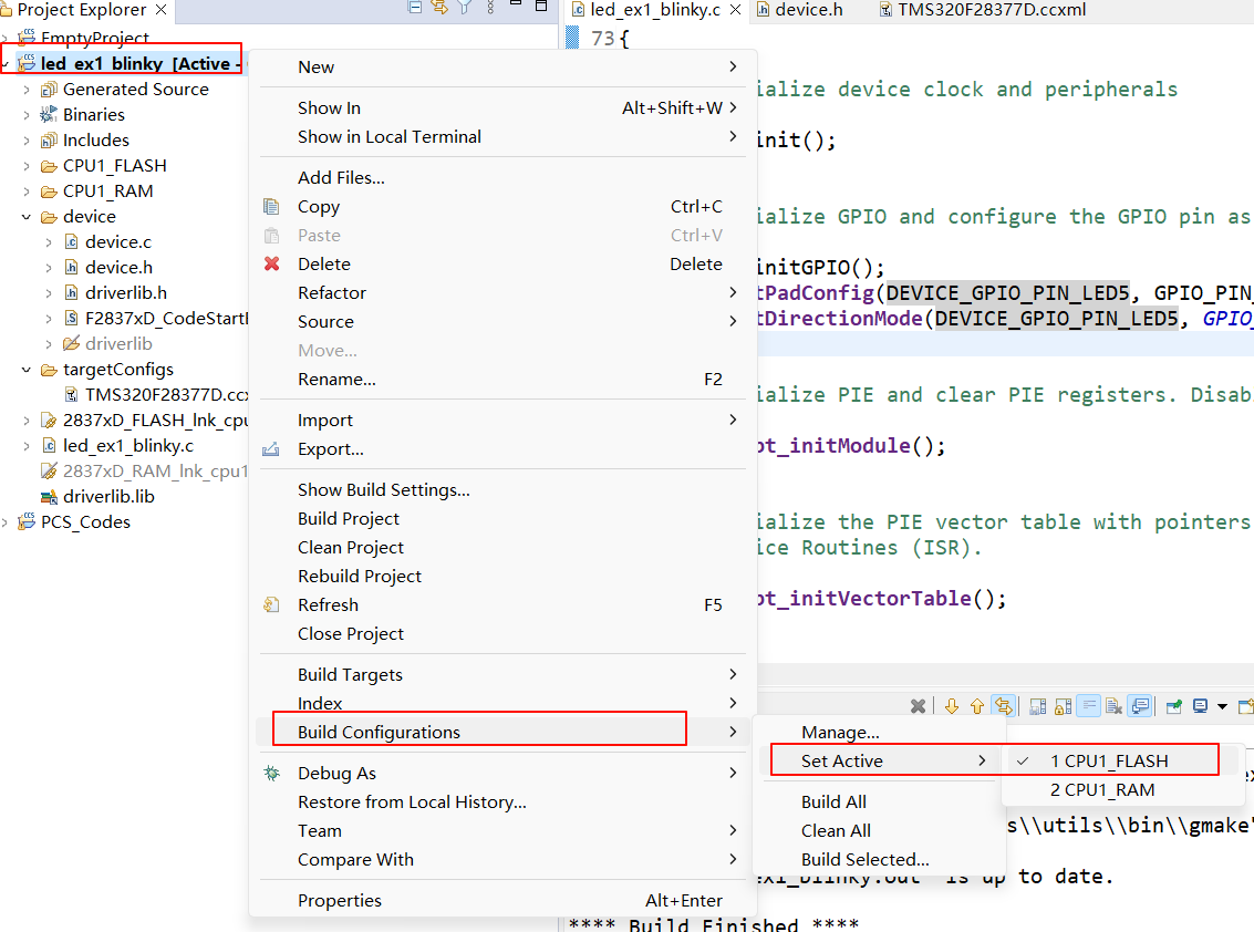 切换到FLASH配置